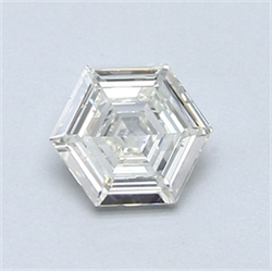 Picture of Natural Diamond 0.57 Carats, HEXAGONAL with  Cut, G Color, SI1 Clarity and Certified by GIA