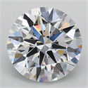Lab Grown Diamond 1.08 Carats, Round with Ideal Cut, D Color, VS1 Clarity and Certified by IGI