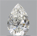 Natural Diamond 0.72 Carats, Pear with  Cut, I Color, SI1 Clarity and Certified by GIA