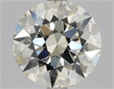 Natural Diamond 1.75 Carats, Round with Excellent Cut, L Color, IF Clarity and Certified by HRD