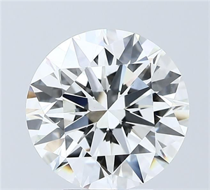 Picture of Lab Grown Diamond 4.05 Carats, Round with Ideal Cut, F Color, VS1 Clarity and Certified by IGI