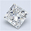 Diamante Natural 1.50 quilates, Princesa , Color I, claridad SI1 y certificado GIA