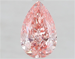 Picture of Lab Grown Diamond 2.56 Carats, Pear with  Cut, Fancy Vivid Pink Color, VS1 Clarity and Certified by IGI