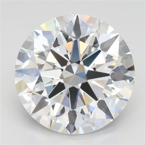 Picture of Lab Grown Diamond 3.21 Carats, Round with Ideal Cut, D Color, VVS1 Clarity and Certified by IGI