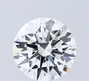 Picture of Lab Grown Diamond 3.05 Carats, Round with Ideal Cut, D Color, VVS1 Clarity and Certified by IGI
