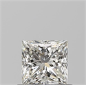 Diamante Natural 0.59 quilates, Princesa , Color J, claridad VVS2 y certificado GIA
