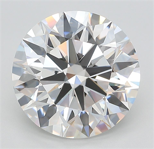 Picture of Lab Grown Diamond 5.21 Carats, Round with Ideal Cut, E Color, VVS1 Clarity and Certified by IGI