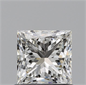 Natural Diamond 0.72 Carats, Princess with  Cut, I Color, VVS2 Clarity and Certified by GIA