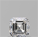 Natural Diamond 0.70 Carats, Asscher with  Cut, E Color, VVS2 Clarity and Certified by GIA