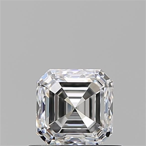 Picture of Natural Diamond 0.70 Carats, Asscher with  Cut, E Color, VVS2 Clarity and Certified by GIA