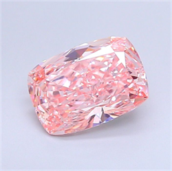 Picture of Lab Grown Diamond 2.01 Carats, CUSHION MODIFIED with  Cut, Fancy Vivid Pink Color, VS1 Clarity and Certified by IGI
