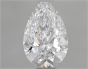 Diamante Natural 0.71 quilates, De pera , Color D, claridad SI2 y certificado GIA