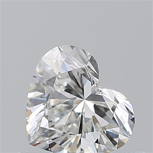 Picture of Natural Diamond 0.50 Carats, Heart with  Cut, H Color, VS1 Clarity and Certified by GIA