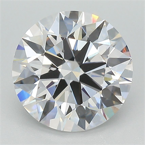 Picture of Lab Grown Diamond 3.66 Carats, Round with Excellent Cut, D Color, VS1 Clarity and Certified by GIA