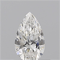 Diamante Natural 0.50 quilates, De pera , Color E, claridad VVS2 y certificado GIA