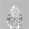 Natural Diamond 0.51 Carats, Pear with  Cut, G Color, VS2 Clarity and Certified by GIA