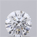 Lab Grown Diamond 1.01 Carats, Round with Ideal Cut, D Color, VVS1 Clarity and Certified by IGI