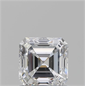 Natural Diamond 1.01 Carats, Asscher with  Cut, E Color, SI1 Clarity and Certified by GIA