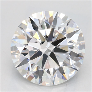 Picture of Lab Grown Diamond 2.35 Carats, Round with Excellent Cut, D Color, VVS1 Clarity and Certified by GIA