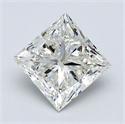 Natural Diamond 1.20 Carats, Princess with  Cut, J Color, VS1 Clarity and Certified by GIA
