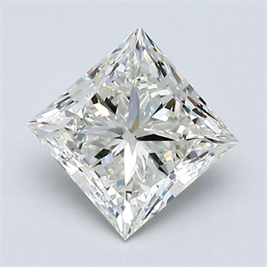 Picture of Natural Diamond 1.20 Carats, Princess with  Cut, J Color, VS1 Clarity and Certified by GIA