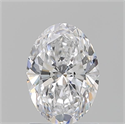 Natural Diamond 1.21 Carats, Oval with  Cut, D Color, SI1 Clarity and Certified by GIA
