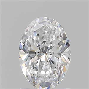 Picture of Natural Diamond 1.21 Carats, Oval with  Cut, D Color, SI1 Clarity and Certified by GIA