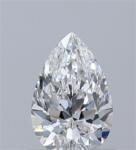 Picture of Natural Diamond 0.51 Carats, Pear with  Cut, E Color, IF Clarity and Certified by GIA