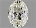 Natural Diamond 0.90 Carats, Oval with  Cut, J Color, SI1 Clarity and Certified by GIA