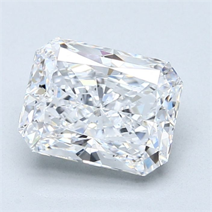 Foto Diamante Natural 2.50 quilates, Radiante , Color D, claridad SI1 y certificado GIA de