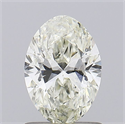 Natural Diamond 0.77 Carats, Oval with  Cut, L Color, SI2 Clarity and Certified by GIA