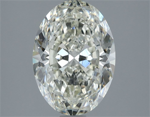 Picture of Natural Diamond 2.56 Carats, Oval with  Cut, H Color, SI1 Clarity and Certified by IGI