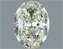 Diamante Natural 0.90 quilates, Ovalado , Color J, claridad IF y certificado IGI