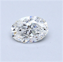 Diamante Natural 0.54 quilates, Ovalado , Color E, claridad SI1 y certificado GIA