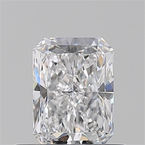 Picture of Natural Diamond 0.53 Carats, Radiant with  Cut, D Color, IF Clarity and Certified by GIA