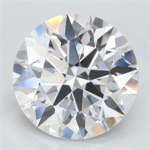 Picture of Lab Grown Diamond 3.10 Carats, Round with Excellent Cut, D Color, IF Clarity and Certified by GIA