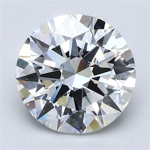 Picture of Natural Diamond 2.53 Carats, Round with Excellent Cut, F Color, SI1 Clarity and Certified by GIA