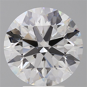 Picture of Lab Grown Diamond 5.09 Carats, Round with Ideal Cut, E Color, VVS2 Clarity and Certified by IGI