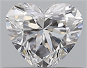 Natural Diamond 0.30 Carats, Heart with  Cut, D Color, VVS2 Clarity and Certified by GIA
