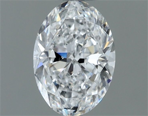 Foto Diamante Natural 0.60 quilates, Ovalado , Color E, claridad SI1 y certificado GIA de