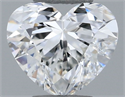 Natural Diamond 0.32 Carats, Heart with  Cut, G Color, IF Clarity and Certified by GIA