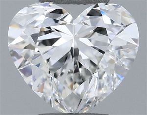 Picture of Natural Diamond 0.32 Carats, Heart with  Cut, G Color, IF Clarity and Certified by GIA