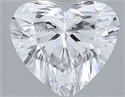 Natural Diamond 0.33 Carats, Heart with  Cut, D Color, VVS1 Clarity and Certified by GIA
