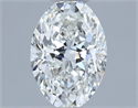 Natural Diamond 0.70 Carats, Oval with  Cut, H Color, VVS2 Clarity and Certified by IGI