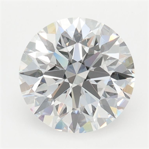 Picture of Lab Grown Diamond 2.10 Carats, Round with Ideal Cut, D Color, IF Clarity and Certified by IGI