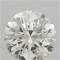 Natural Diamond 0.71 Carats, Round with Excellent Cut, K Color, SI2 Clarity and Certified by IGI