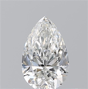 Picture of Natural Diamond 0.50 Carats, Pear with  Cut, F Color, VS1 Clarity and Certified by GIA