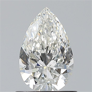 Picture of Natural Diamond 0.76 Carats, Pear with  Cut, H Color, VVS1 Clarity and Certified by GIA