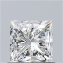 Diamante Natural 0.70 quilates, Princesa , Color J, claridad VS1 y certificado GIA