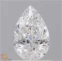 Natural Diamond 0.70 Carats, Pear with  Cut, D Color, I1 Clarity and Certified by GIA